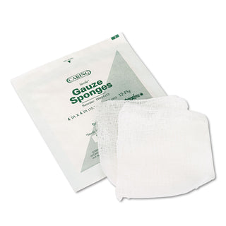 Medline Sterile Gauze Sponges - 12 Ply - 4" x 4" - 50/Box - White