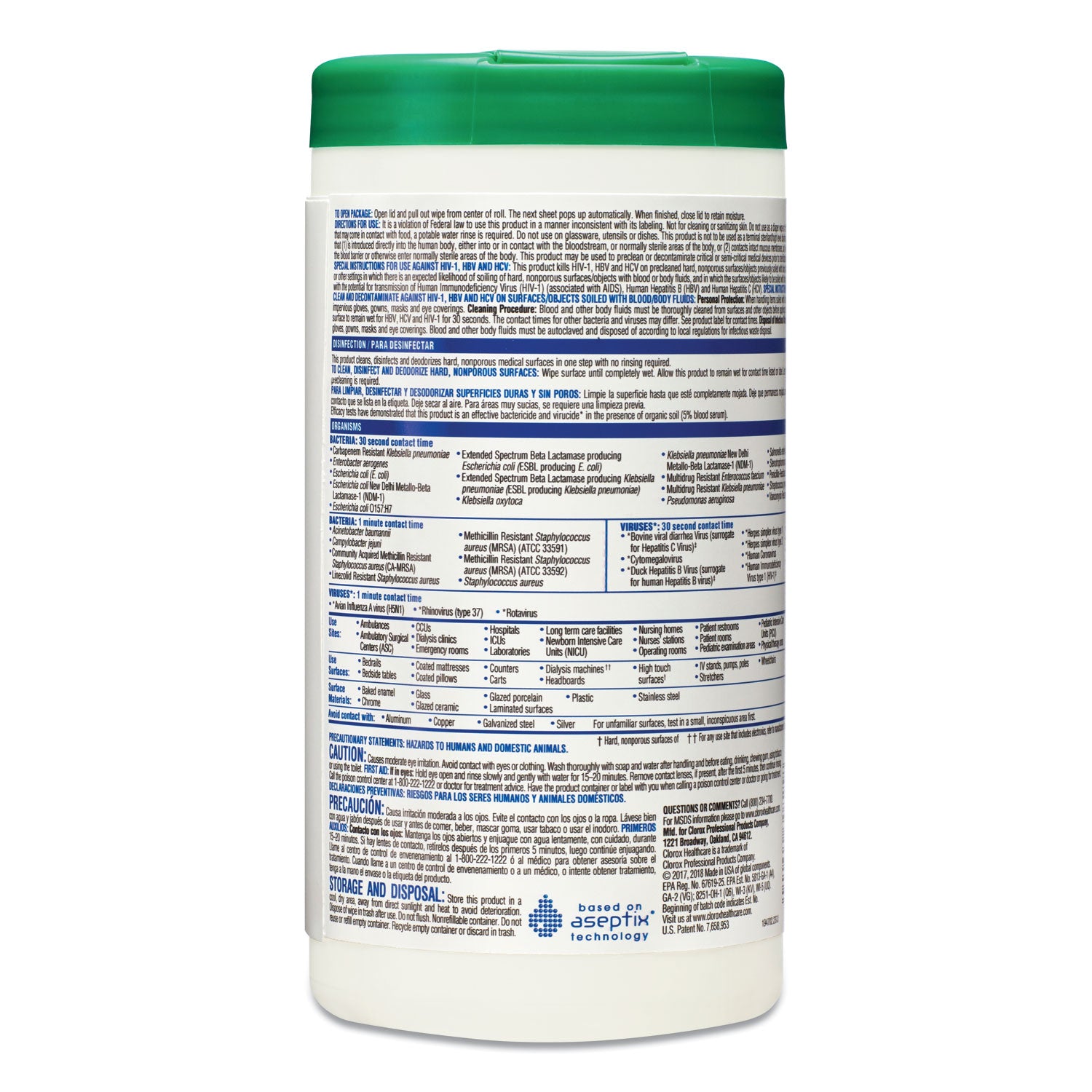 hydrogen-peroxide-cleaner-disinfectant-wipes-575-x-675-unscented-white-155-canister-6-canisters-carton_clo30825 - 4