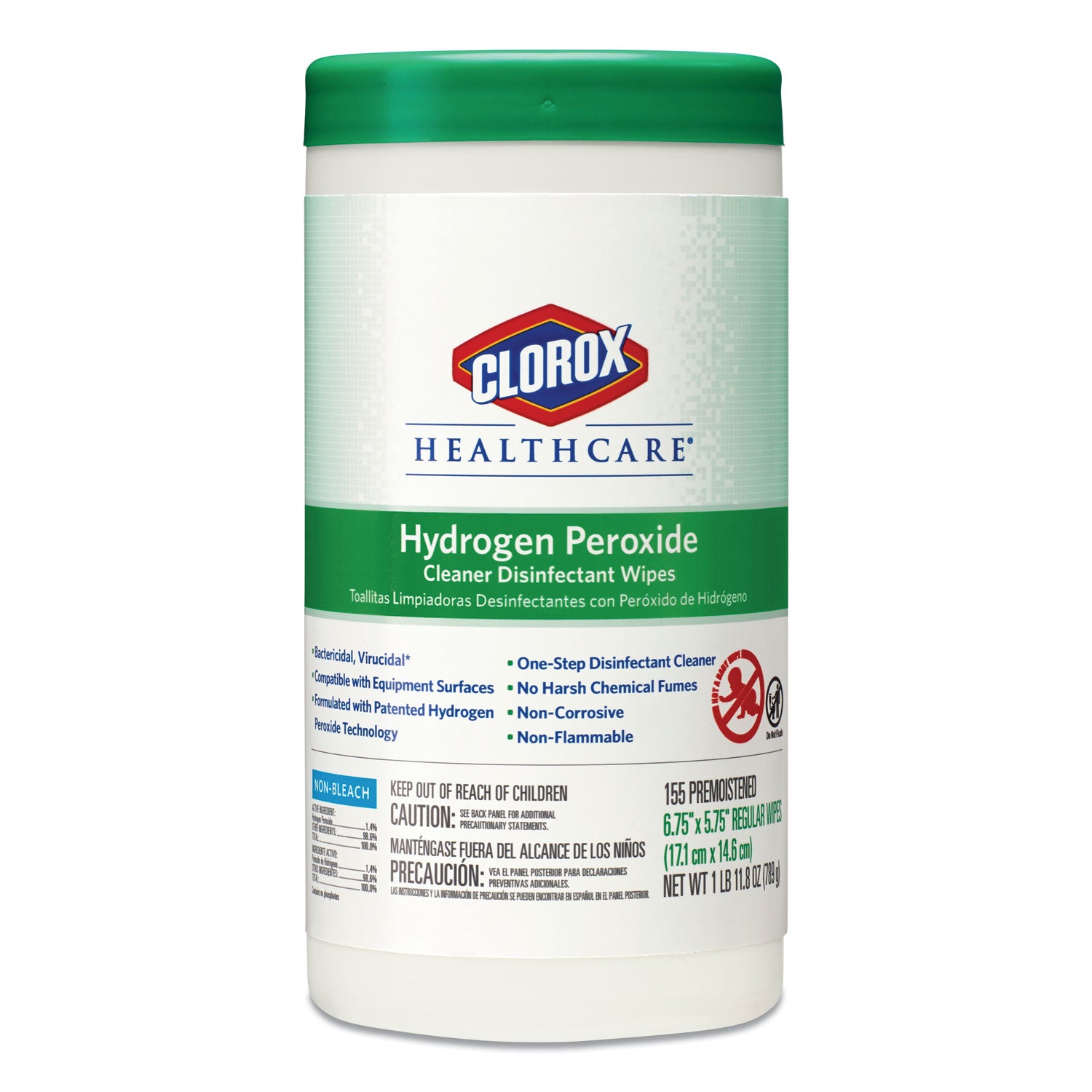 hydrogen-peroxide-cleaner-disinfectant-wipes-575-x-675-unscented-white-155-canister-6-canisters-carton_clo30825 - 2