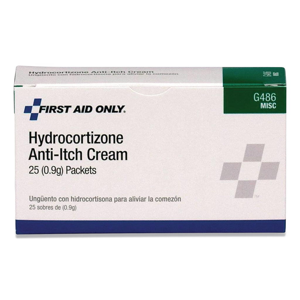 Hydrocortisone Anti-Itch Cream, 0.03 oz Packet, 25/Box