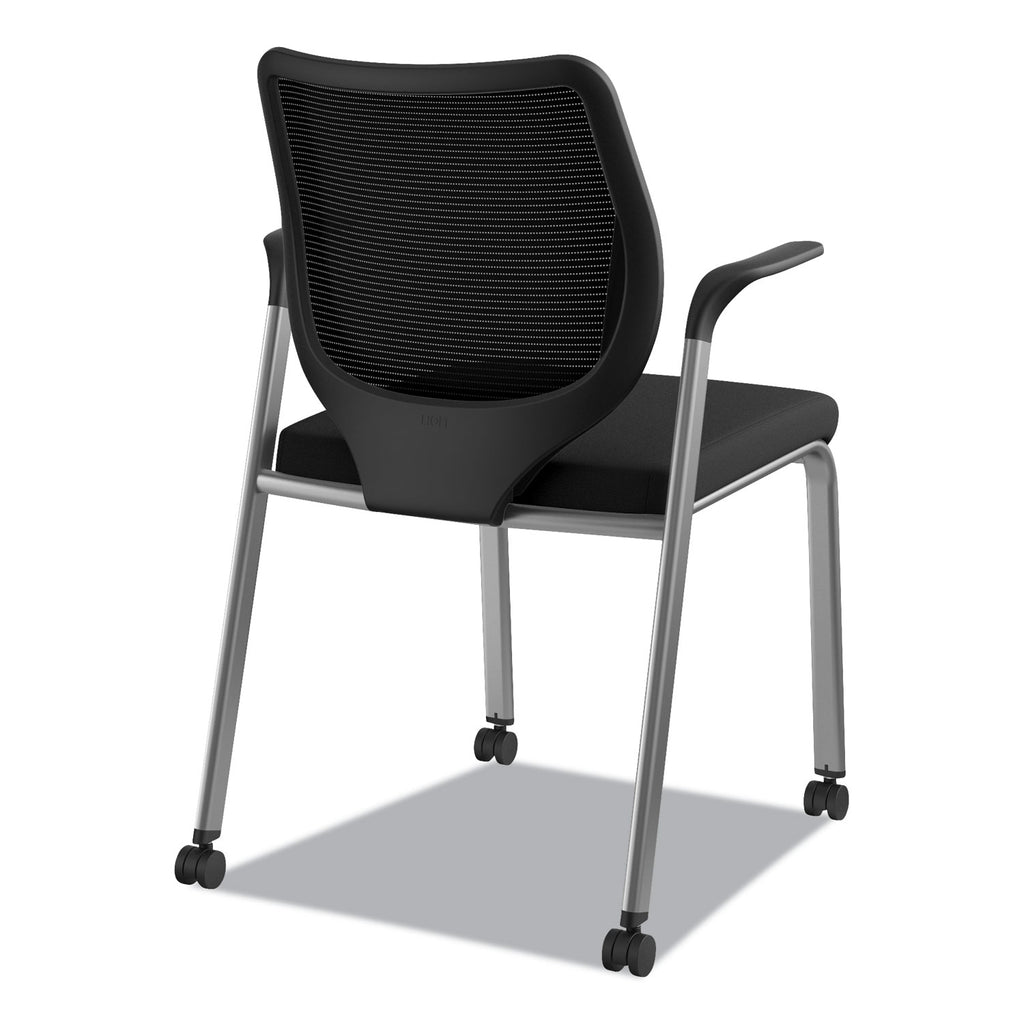 nucleus-series-multipurpose-stacking-chair-with-ilira-stretch-m4-back-supports-up-to-300-lb-black-seat-back-platinum-base_honn606hcu10t1 - 6