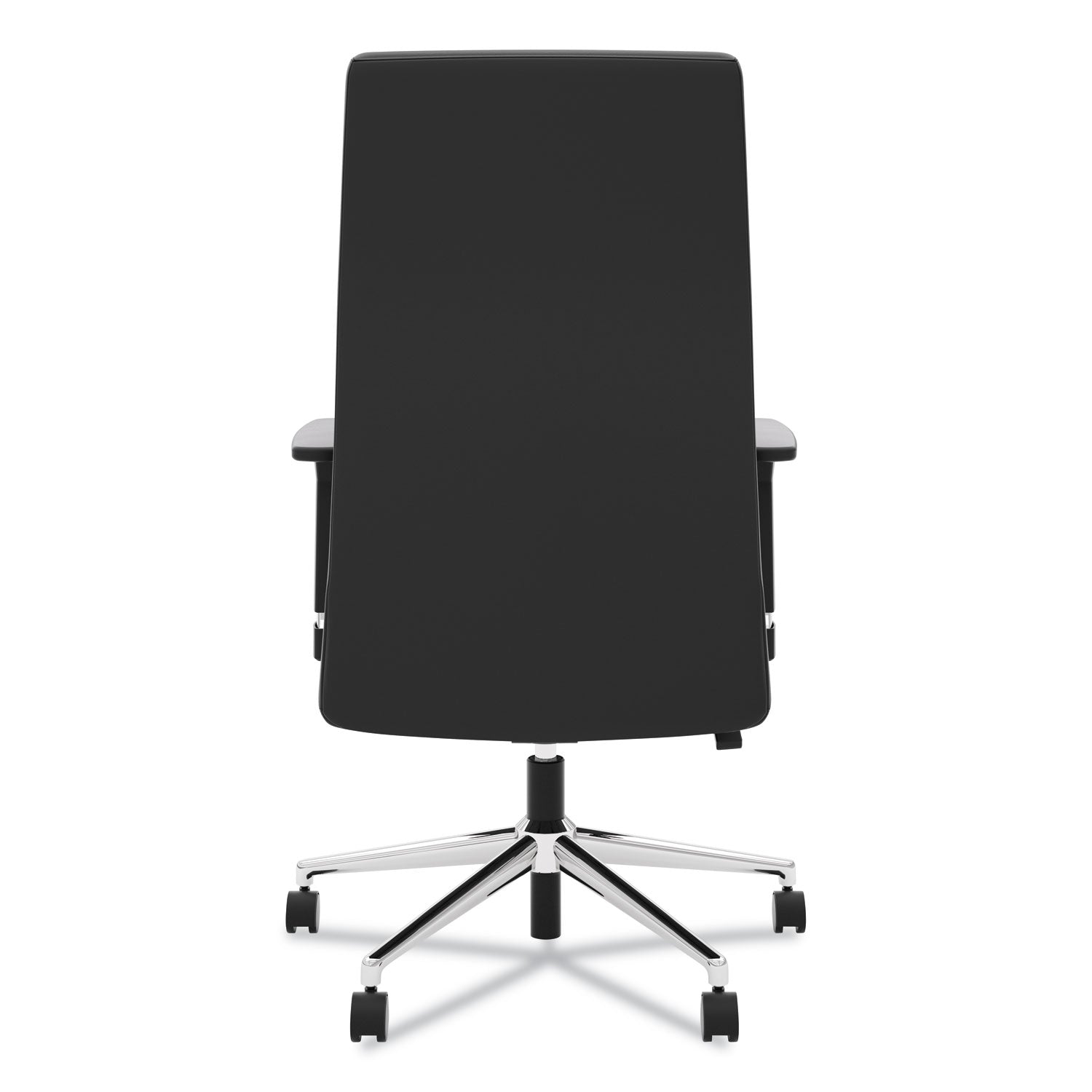 define-executive-high-back-leather-chair-supports-250-lb-17-to-21-seat-height-black-seat-back-polished-chrome-base_bsxvl108sb11 - 5