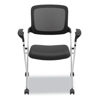 vl314-mesh-back-nesting-chair-supports-up-to-250-lb-19-seat-height-black-seat-black-back-silver-base_bsxvl314slvr - 2