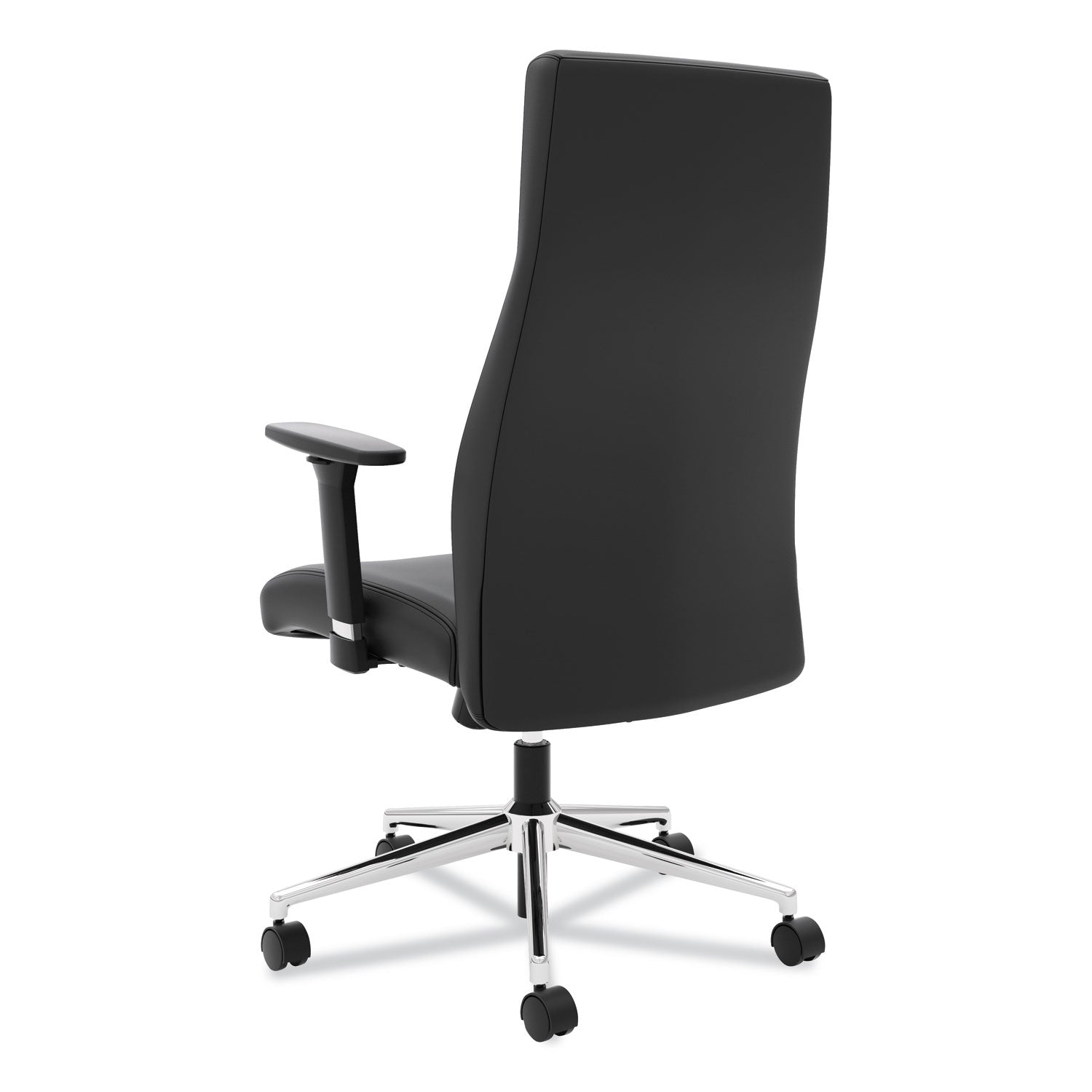 define-executive-high-back-leather-chair-supports-250-lb-17-to-21-seat-height-black-seat-back-polished-chrome-base_bsxvl108sb11 - 6