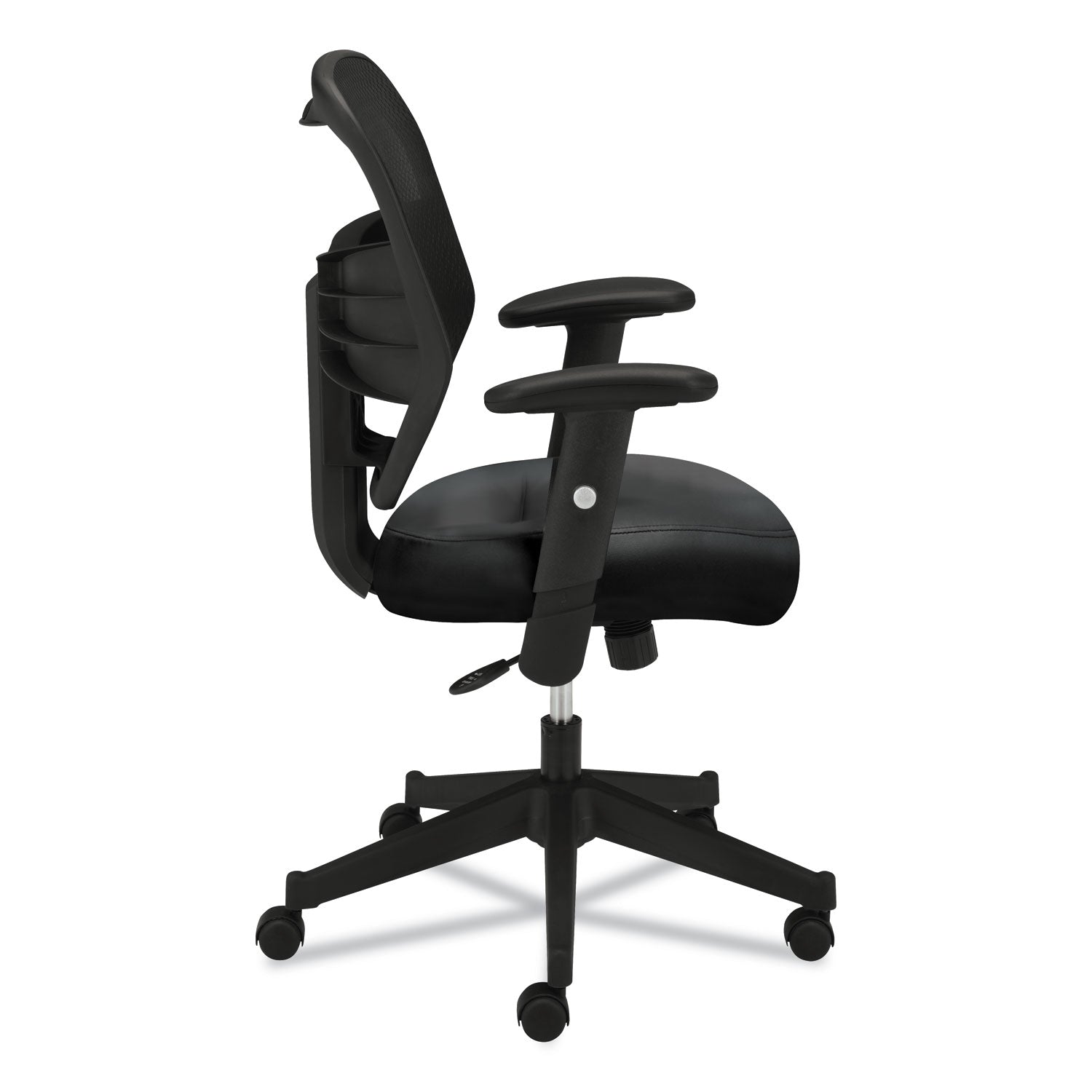 VL531 Mesh High-Back Task Chair with Adjustable Arms, Supports Up to 250 lb, 18" to 22" Seat Height, Black