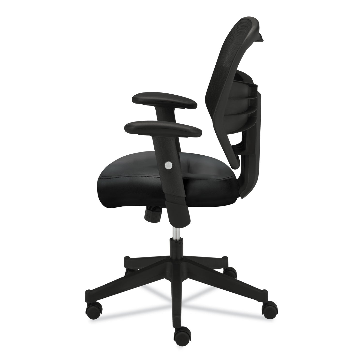 VL531 Mesh High-Back Task Chair with Adjustable Arms, Supports Up to 250 lb, 18" to 22" Seat Height, Black