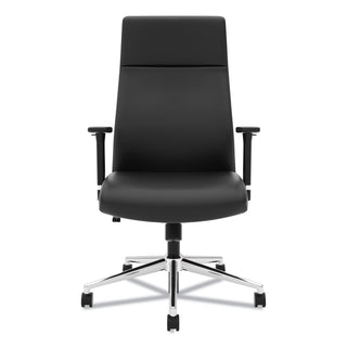 define-executive-high-back-leather-chair-supports-250-lb-17-to-21-seat-height-black-seat-back-polished-chrome-base_bsxvl108sb11 - 2