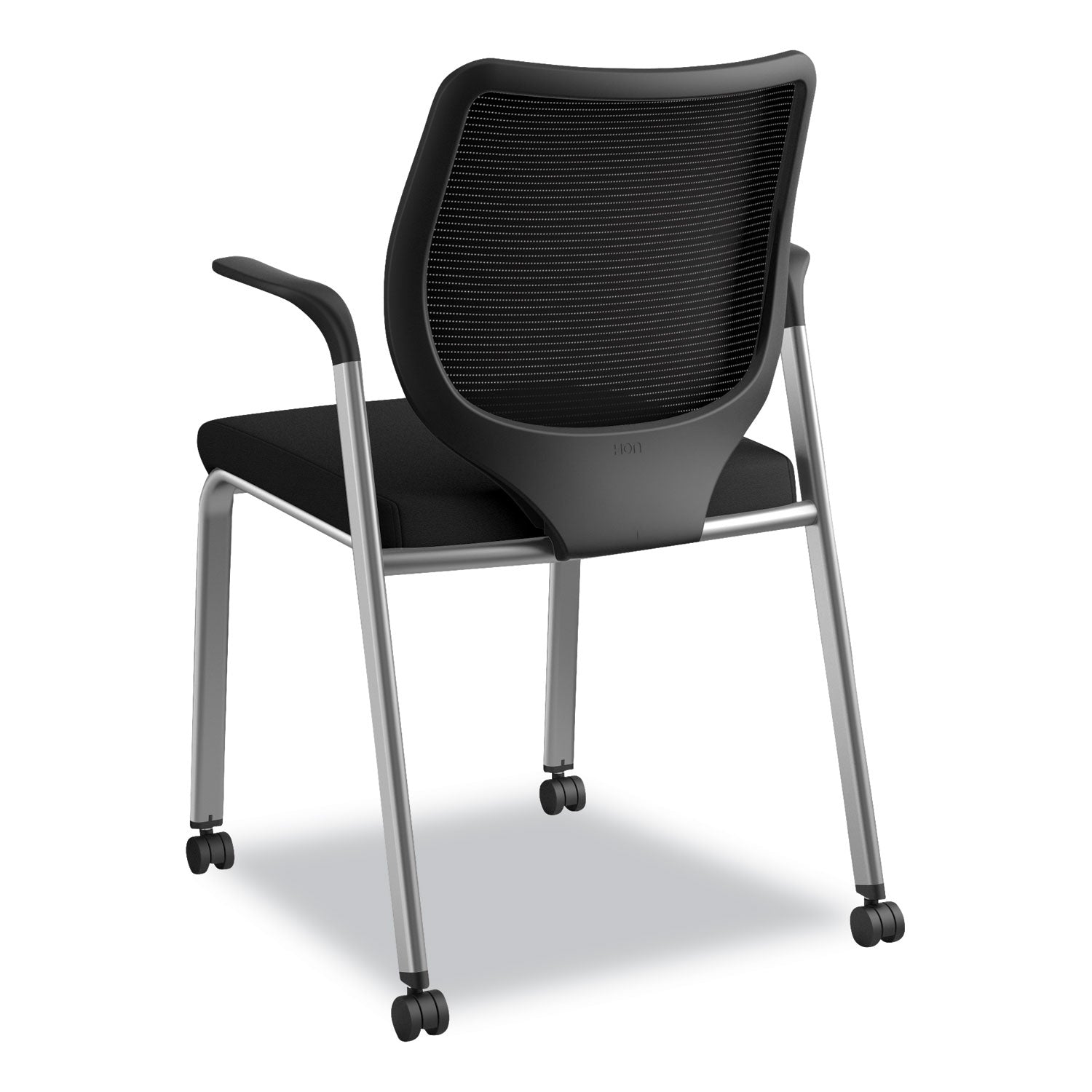 nucleus-series-multipurpose-stacking-chair-with-ilira-stretch-m4-back-supports-up-to-300-lb-black-seat-back-platinum-base_honn606hcu10t1 - 8