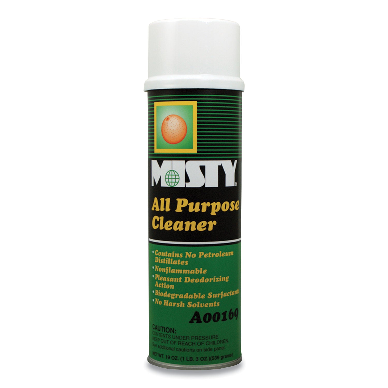 Green All-Purpose Cleaner, Citrus Scent, 19 oz Aerosol Spray, 12/Carton - 