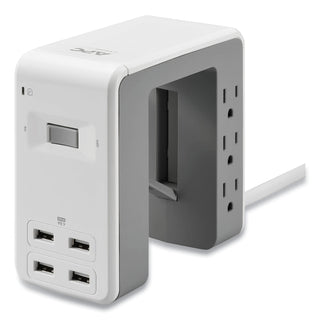 essential-surgearrest-surge-protector-bridge-design-6-ac-outlets-4-usb-ports-6-ft-cord-1080-j-white_apwpe6u4w - 2