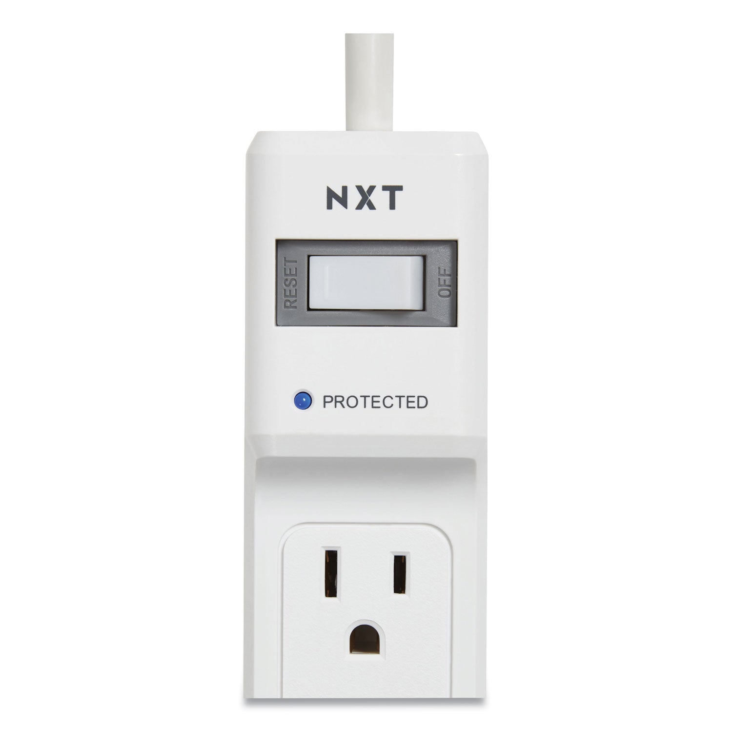 Surge Protector, 6 AC Outlets, 8 ft Cord, 900 J, White