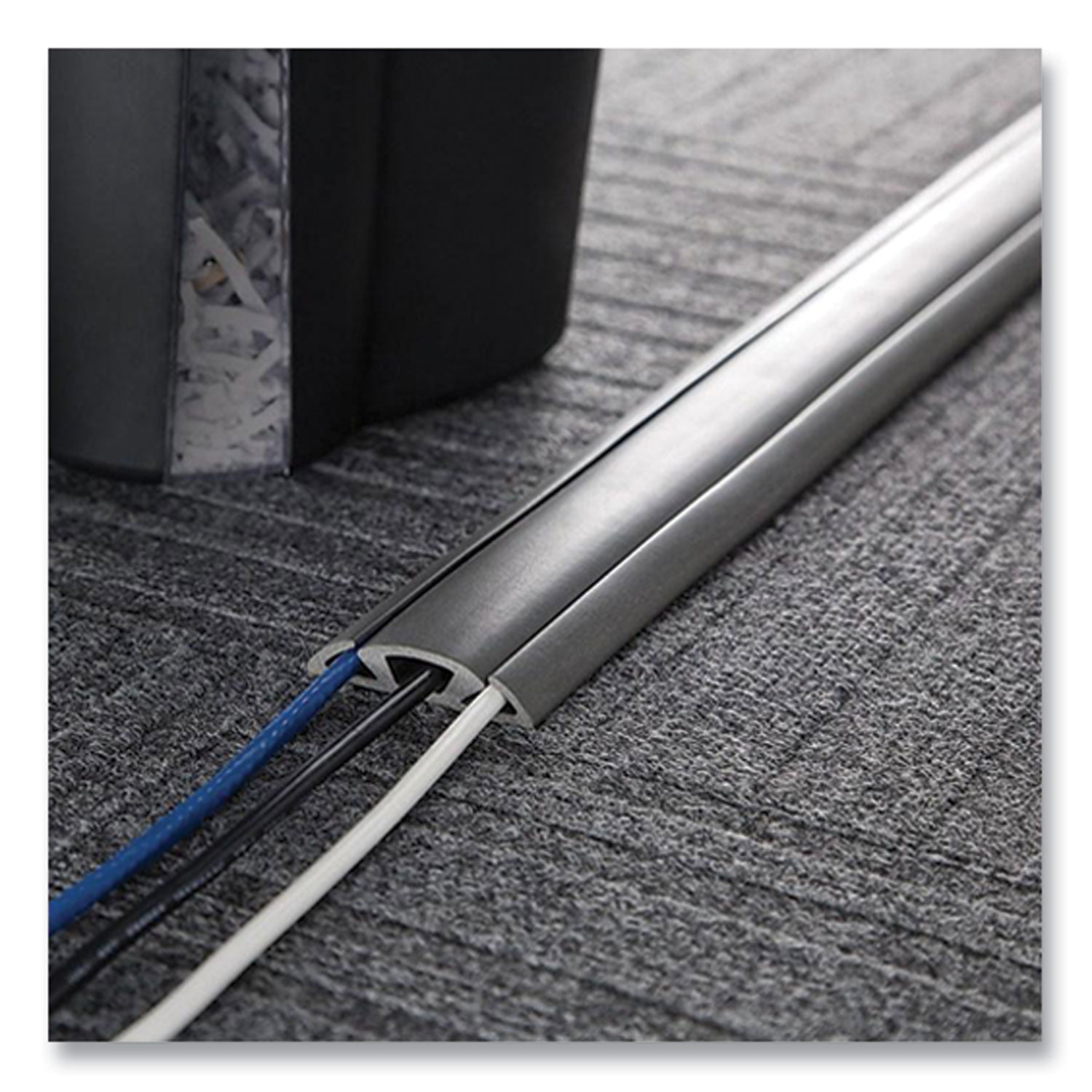 Cord Protector and Concealer, 2.6" x 5 ft, Gray