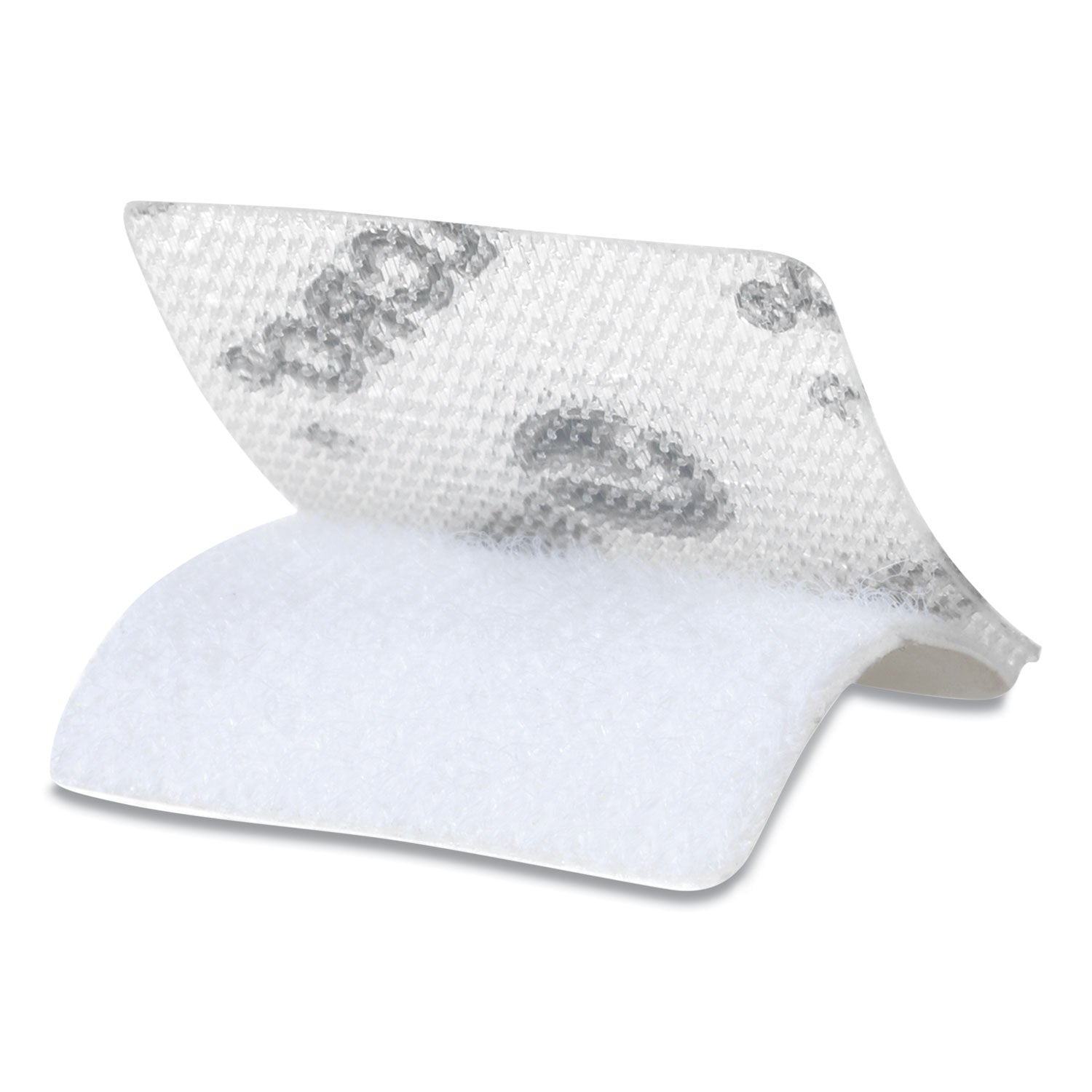 Sticky-Back Fasteners, Removable Adhesive, 0.88" x 0.88", Clear, 12/Pack - 