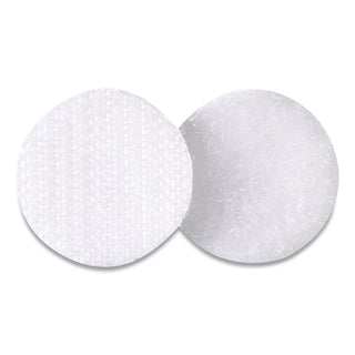Sticky-Back Fasteners, Removable Adhesive, 0.75" dia, White, 200/Box - 