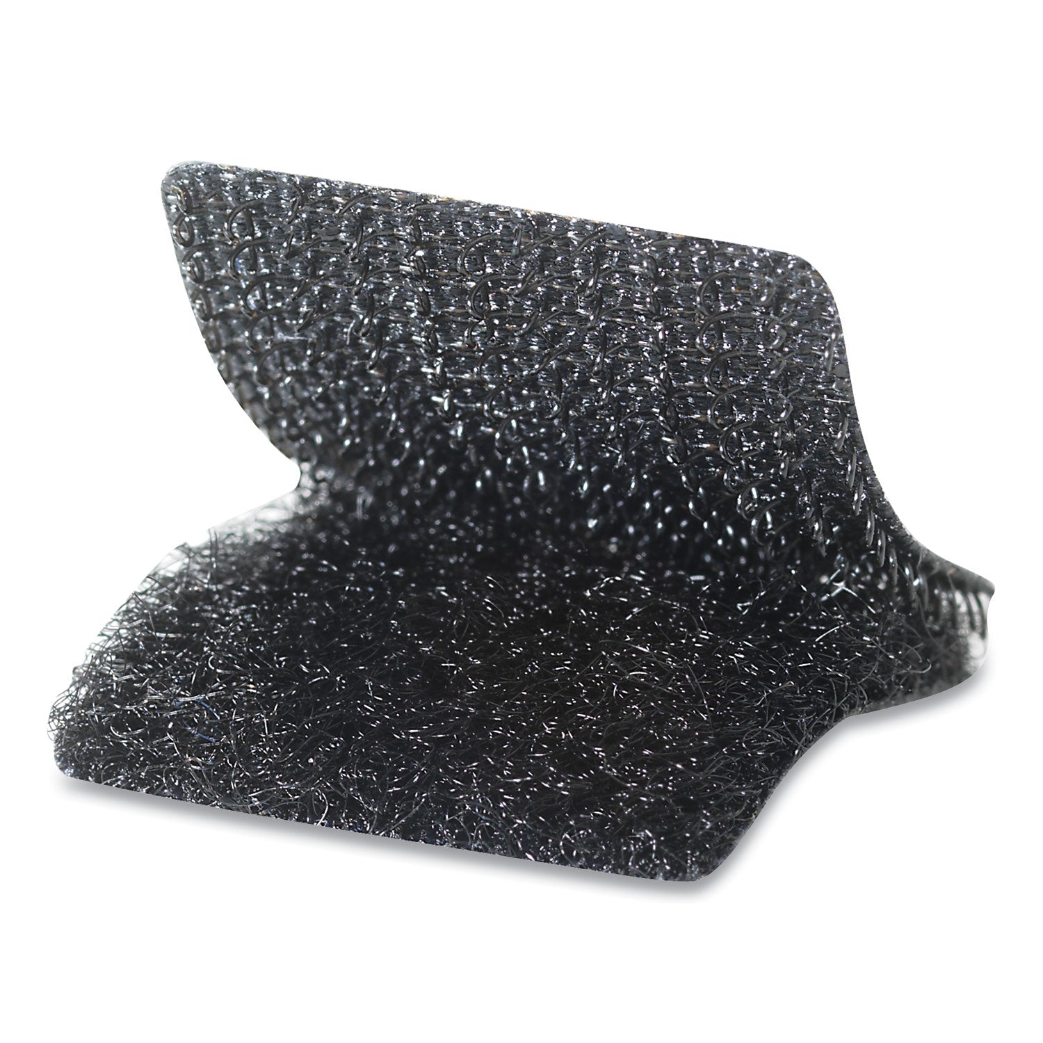 Sticky-Back Fasteners, Removable Adhesive, 0.88" x 0.88", Black, 12/Pack - 