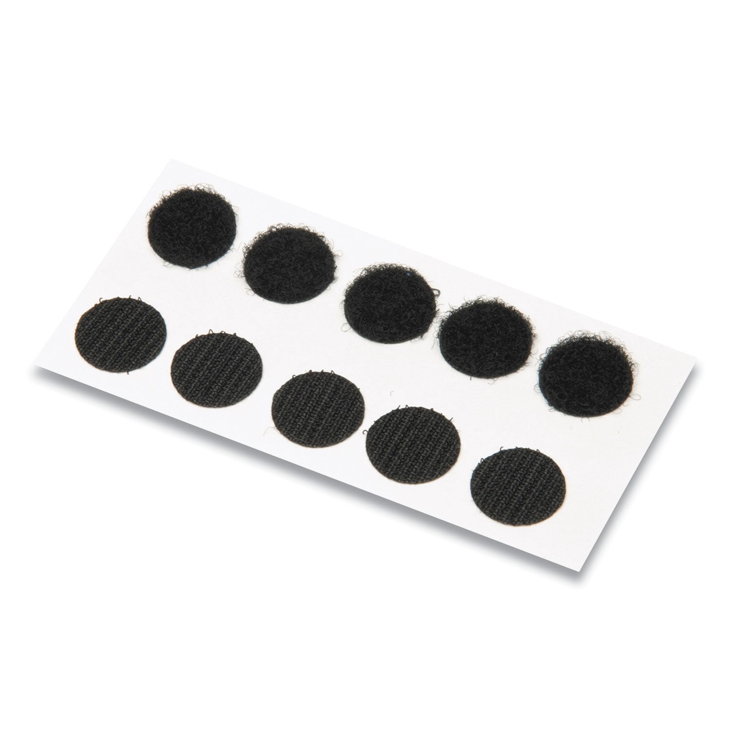 Sticky-Back Fasteners, Removable Adhesive, 0.75" dia, Black, 200/Box - 