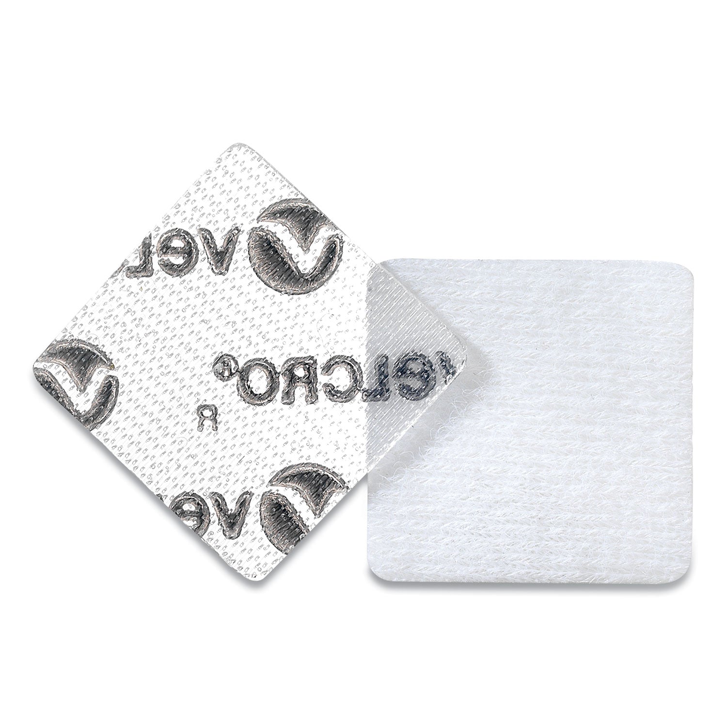 Sticky-Back Fasteners, Removable Adhesive, 0.88" x 0.88", Clear, 12/Pack - 