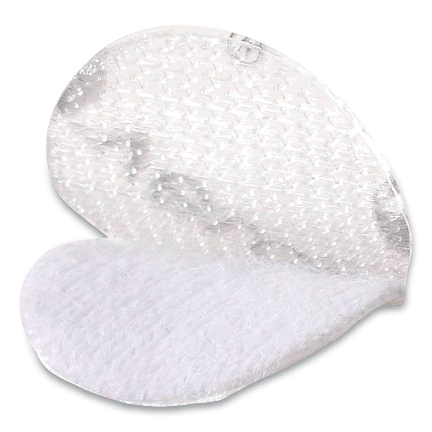 Sticky-Back Fasteners, Removable Adhesive, 0.63" dia, Clear, 75/Pack - 