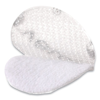 Sticky-Back Fasteners, Removable Adhesive, 0.63" dia, Clear, 75/Pack - 