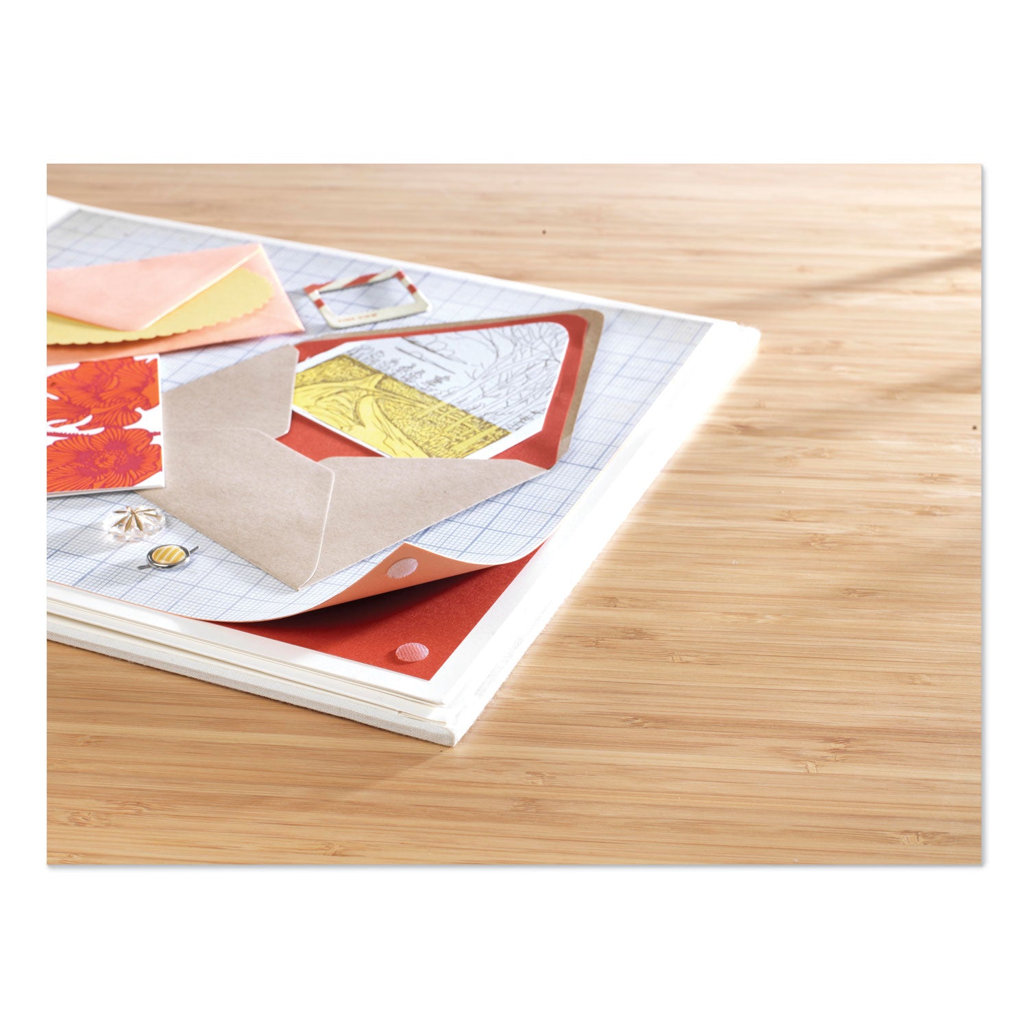 Sticky-Back Fasteners, Removable Adhesive, 0.63" dia, Clear, 75/Pack - 