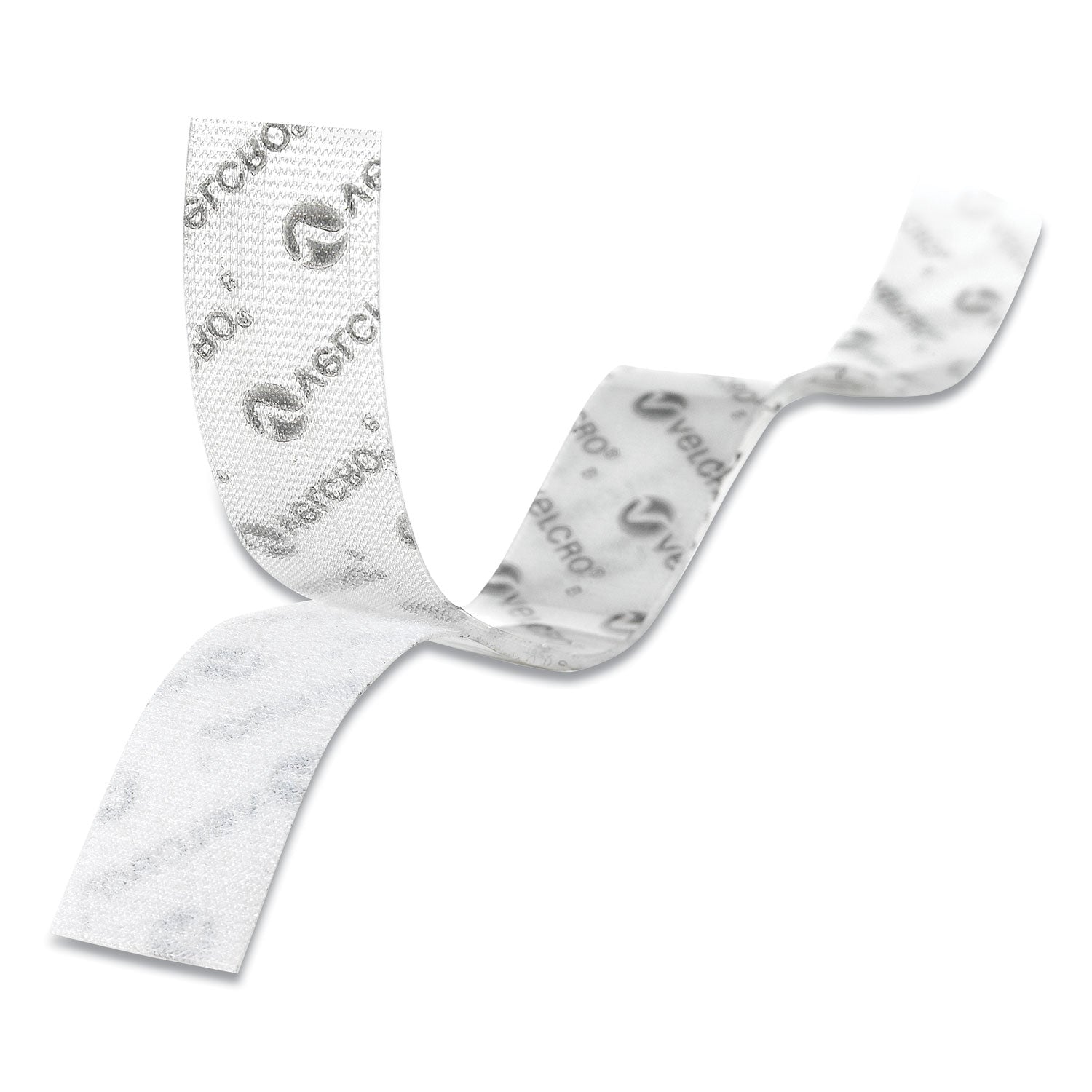 Sticky-Back Fasteners, Removable Adhesive, 0.75" x 15 ft, Clear - 