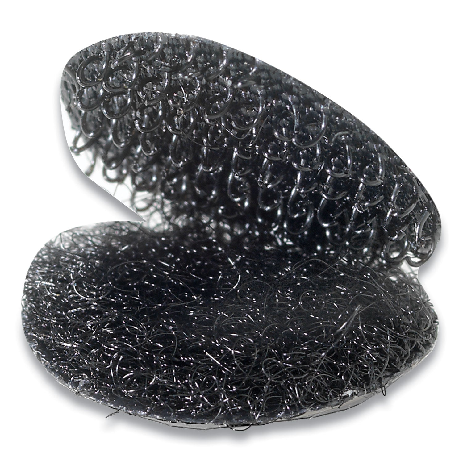 Sticky-Back Fasteners, Removable Adhesive, 0.63" dia, Black, 15/Pack - 