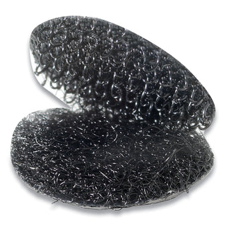Sticky-Back Fasteners, Removable Adhesive, 0.63" dia, Black, 15/Pack - 