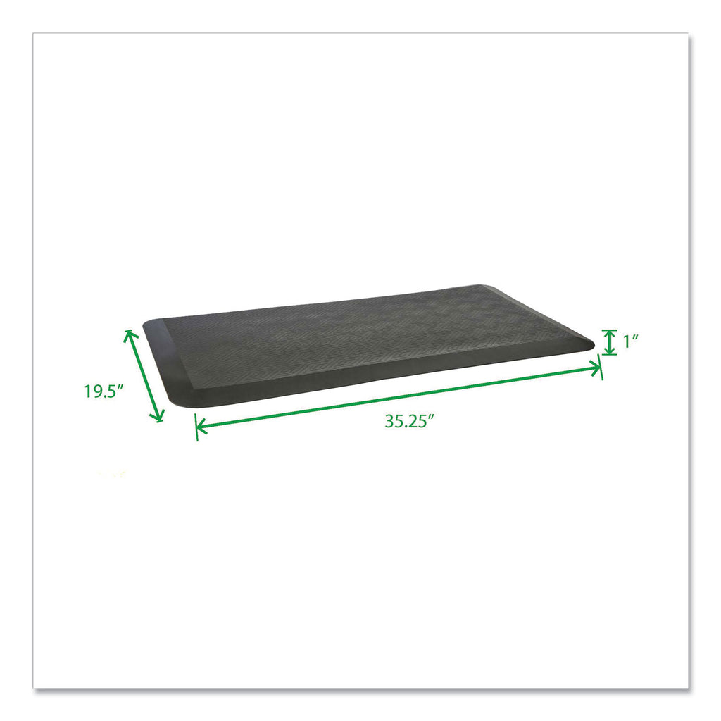 Anti-Fatigue Mat, 35.25 x 19.5, Black