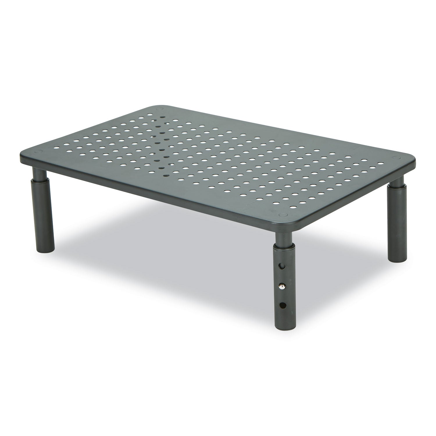 adjustable-rectangular-monitor-stand-14-x-9-x-325-to-525-black-supports-44-lbs_ems4legmetblk - 6