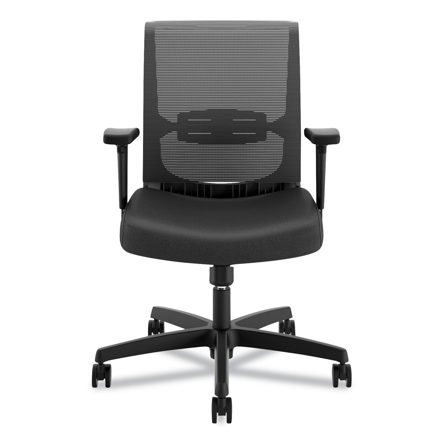 convergence-mid-back-task-chair-swivel-tilt-supports-up-to-275-lb-1575-to-2013-seat-height-black_honcms1aur10 - 2