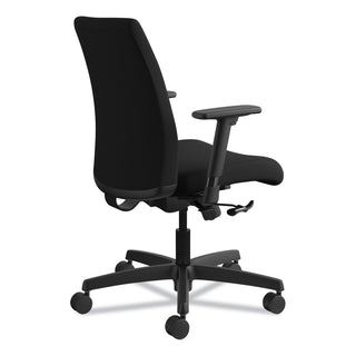 Ignition Series Fabric Low-Back Task Chair, Supports Up to 300 lb, 17" to 21.5" Seat Height, Black
