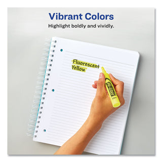 HI-LITER Desk-Style Highlighters, Fluorescent Pink Ink, Chisel Tip, Pink/Black Barrel, Dozen