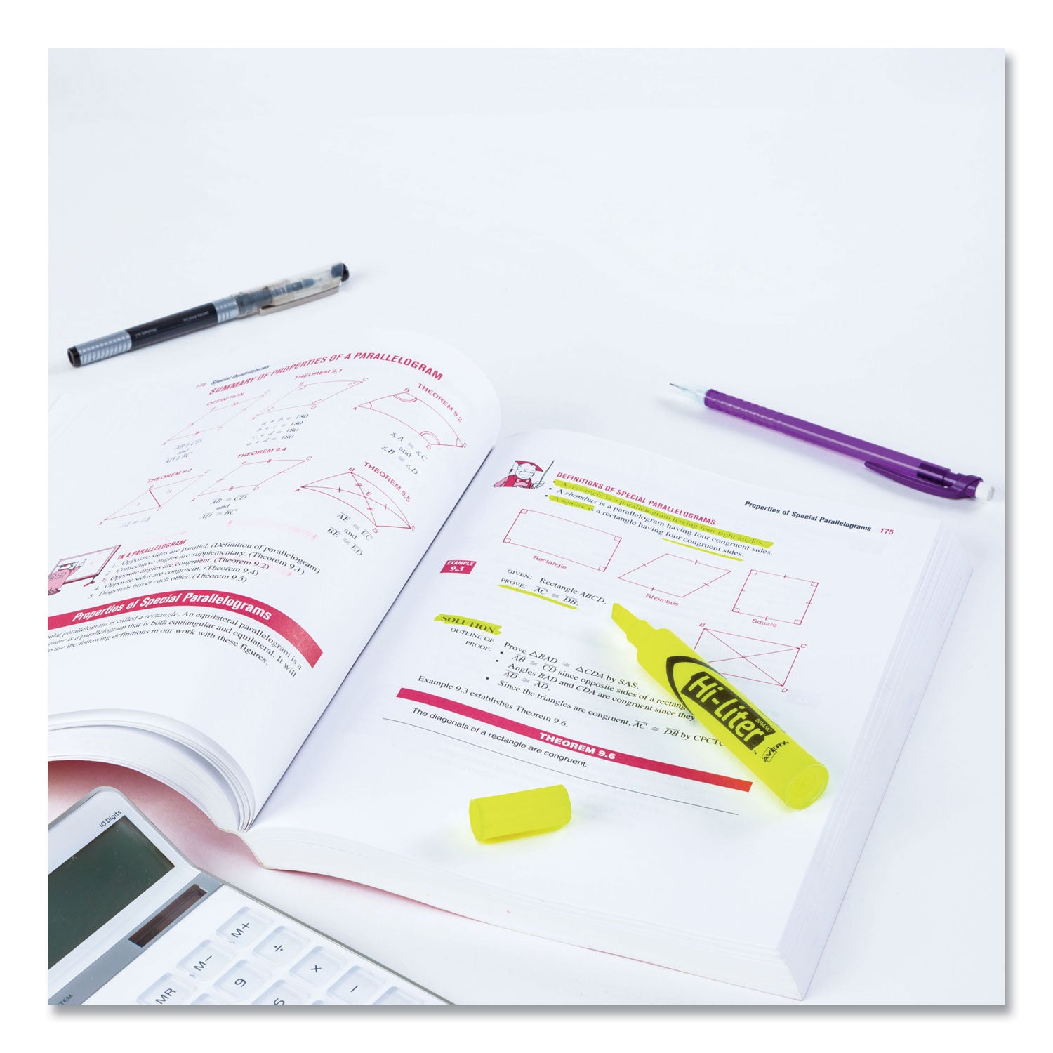 hi-liter-desk-style-highlighter-value-pack-fluorescent-yellow-ink-chisel-tip-yellow-black-barrel-36-box_ave98208 - 7