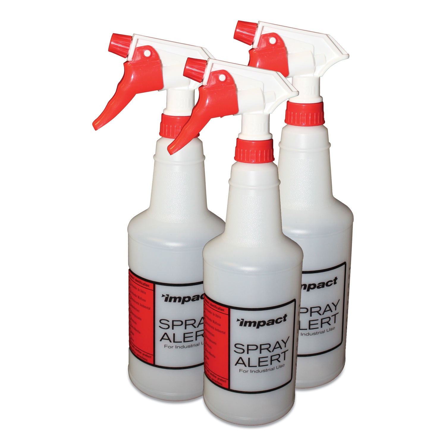 Spray Alert System, 24 oz, Natural with Red/White Sprayer, 3/Pack, 32 Packs/Carton - 1