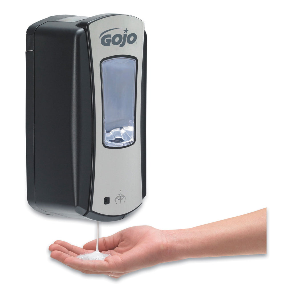 LTX-12 Touch-Free Dispenser, 1,200 mL, 5.75 x 3.33 x 10.5, Brushed Chrome/Black