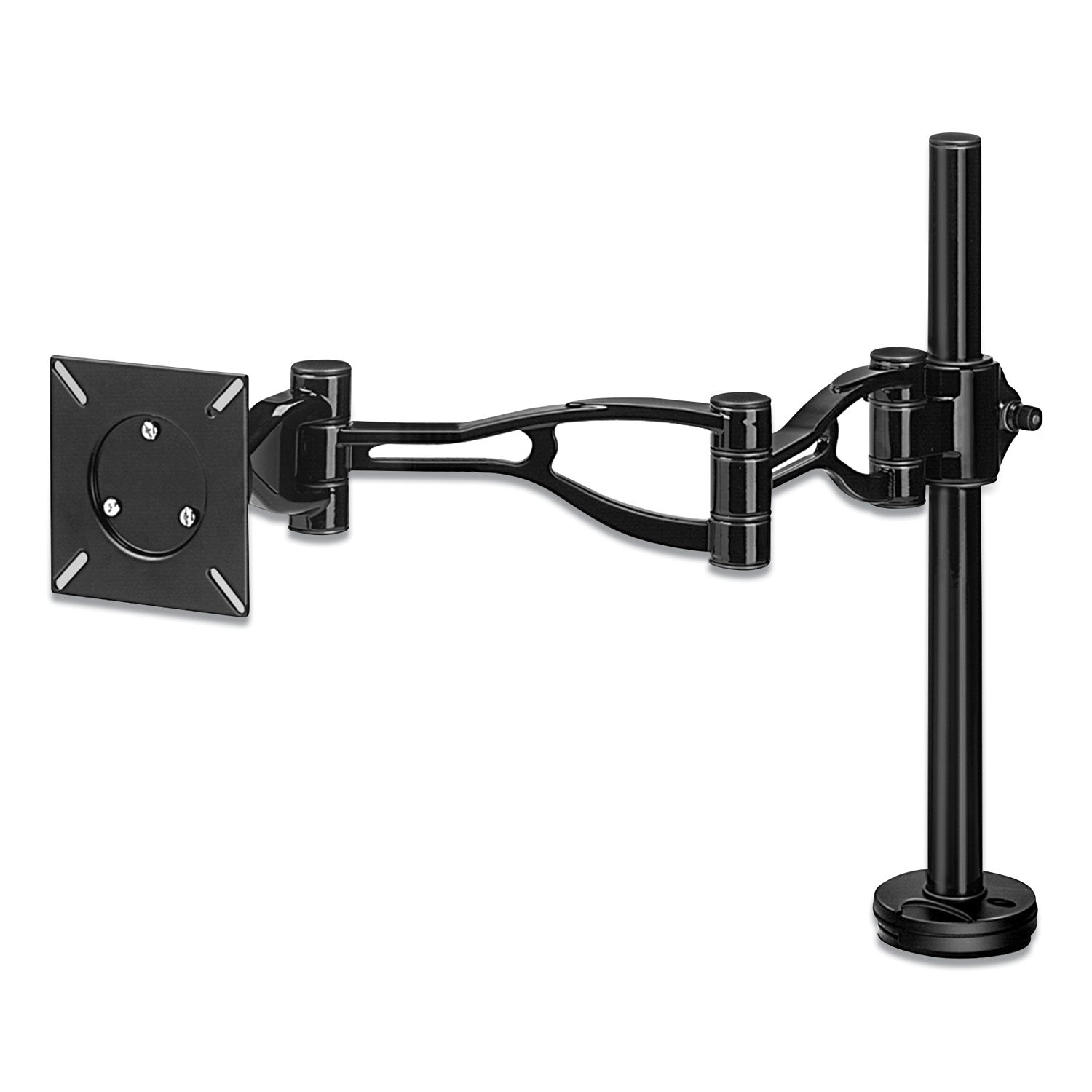 Professional Series Depth Adjustable Monitor Arm, 360 Degree Rotation, 37 Degree Tilt, 360 Degree Pan, Black, Supports 24 lb - 