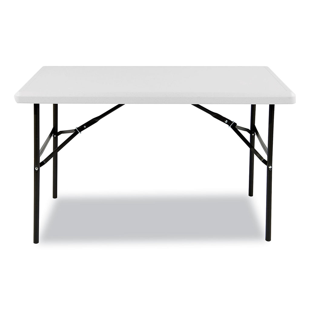 IndestrucTable Classic Folding Table, Rectangular, 48" x 24" x 29", Platinum - 