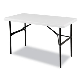 IndestrucTable Classic Folding Table, Rectangular, 48" x 24" x 29", Platinum - 