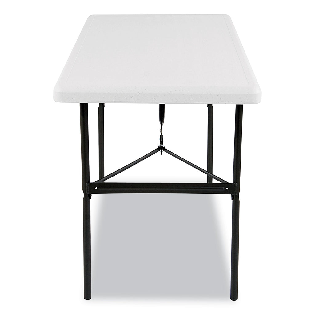 IndestrucTable Classic Folding Table, Rectangular, 48" x 24" x 29", Platinum - 