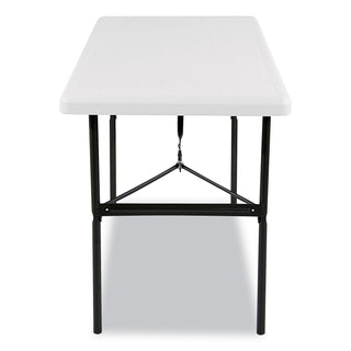 IndestrucTable Classic Folding Table, Rectangular, 48" x 24" x 29", Platinum - 