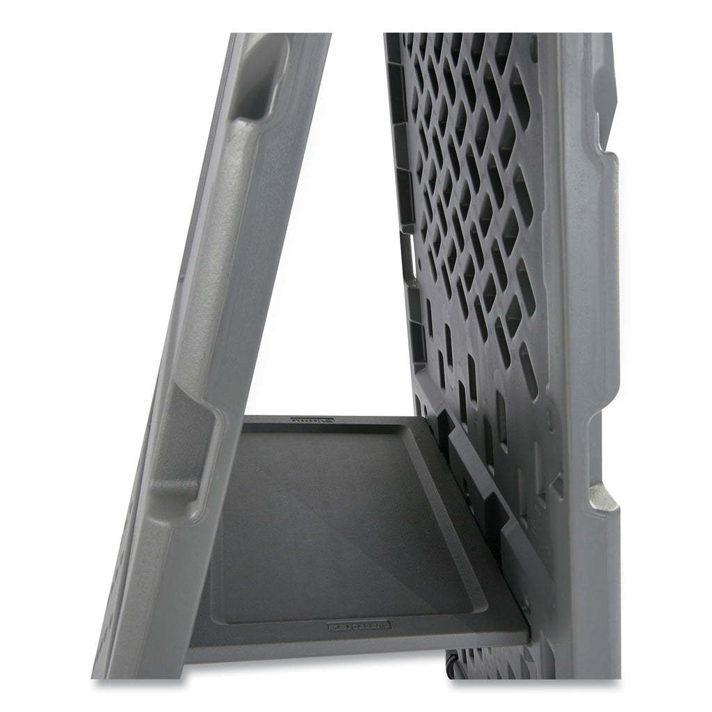 Ingenuity Presentation Flipchart Easel with Dry Erase Surface, 33 x 28, 73" Tall Easel, Charcoal Polyethylene Frame