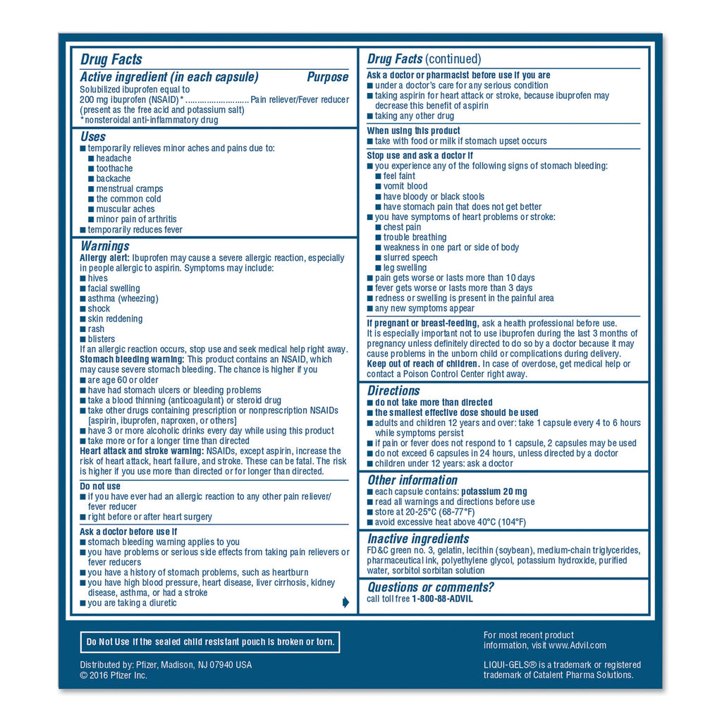 Liqui-Gels, Two-Pack, 50 Packs/Box