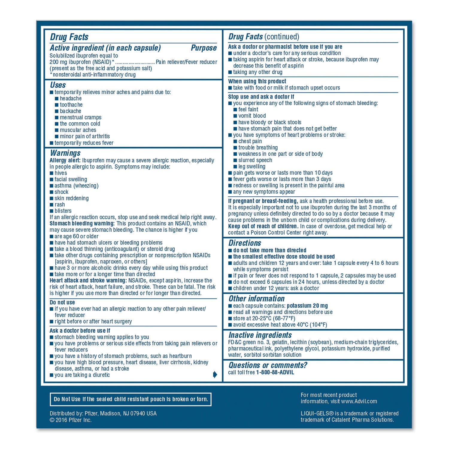 Liqui-Gels, Two-Pack, 50 Packs/Box