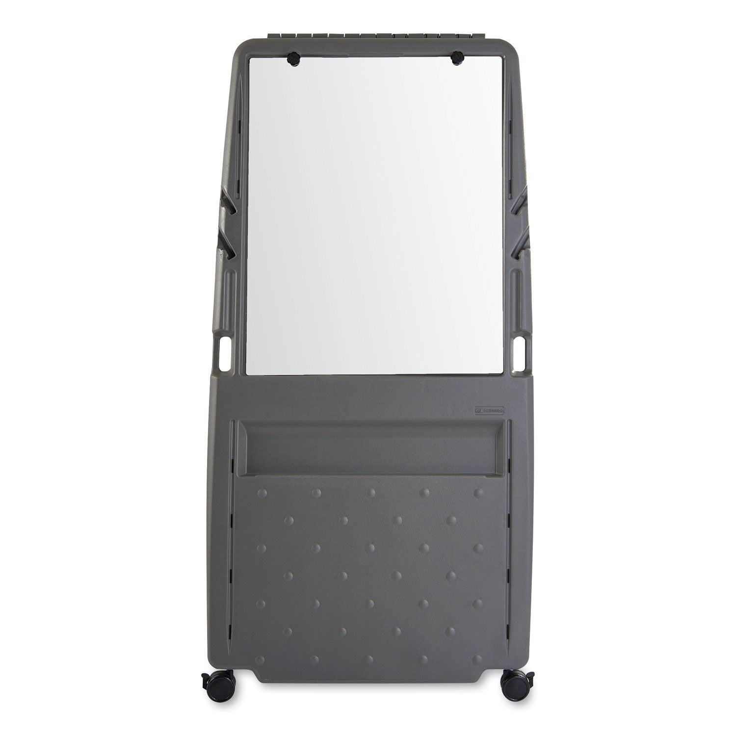 Ingenuity Presentation Flipchart Easel with Dry Erase Surface, 33 x 28, 73" Tall Easel, Charcoal Polyethylene Frame