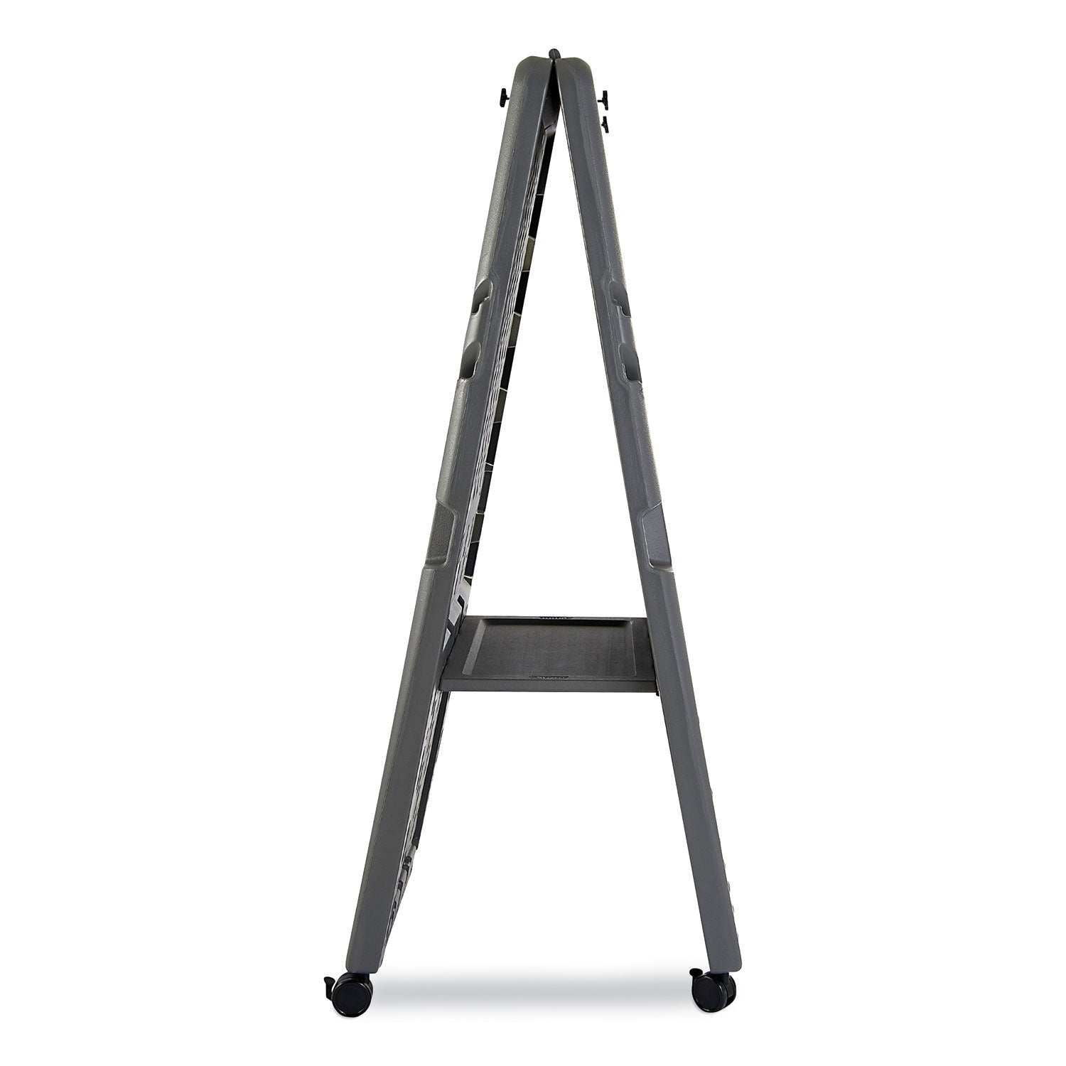 Ingenuity Presentation Flipchart Easel with Dry Erase Surface, 33 x 28, 73" Tall Easel, Charcoal Polyethylene Frame - 