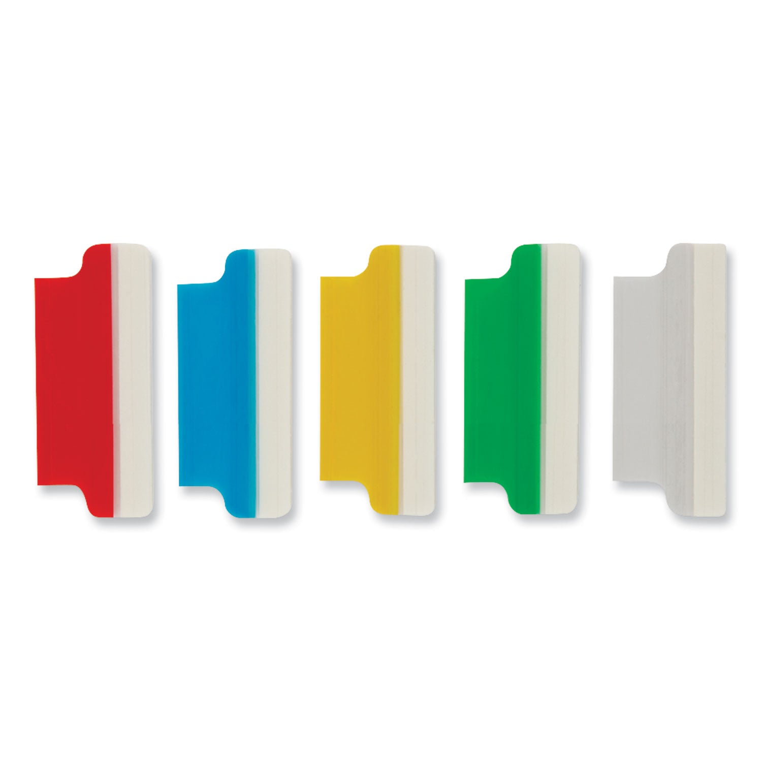 Insertable Index Tabs with Printable Inserts, 1/5-Cut, Assorted Colors, 1.5" Wide, 25/Pack - 