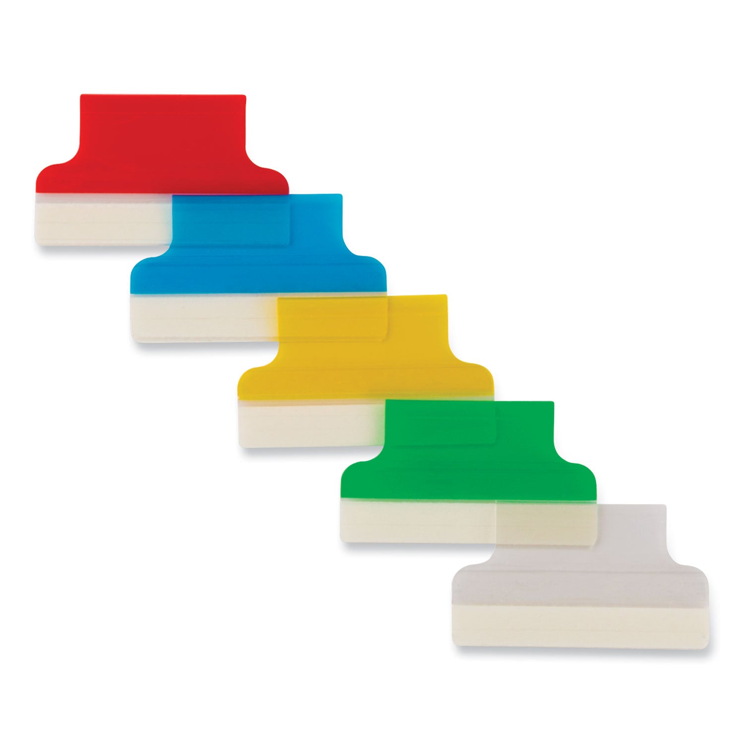 Insertable Index Tabs with Printable Inserts, 1/5-Cut, Assorted Colors, 1" Wide, 25/Pack - 