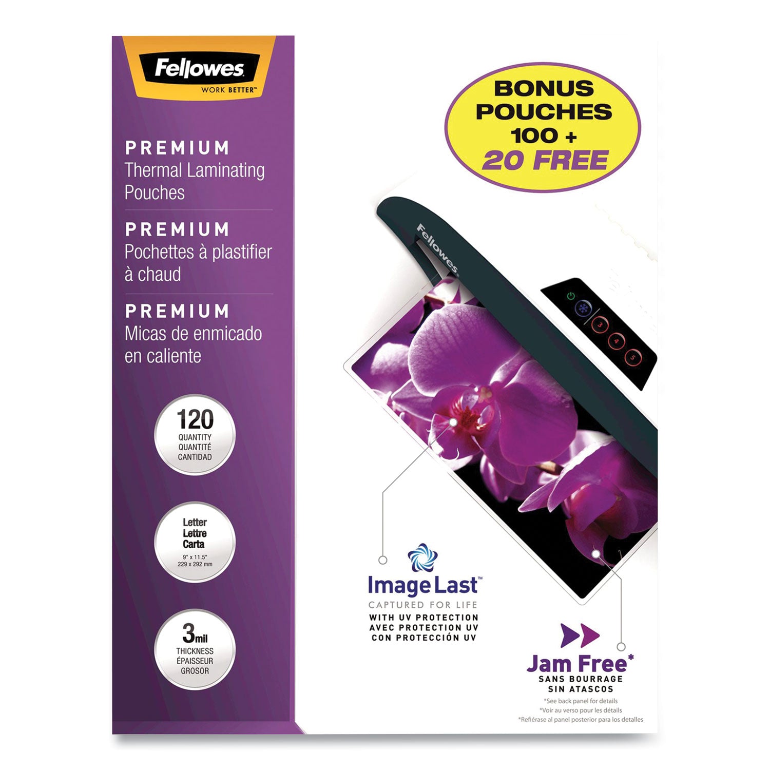 imagelast-laminating-pouches-with-uv-protection-3-mil-9-x-115-clear-120-pack_fel5228901 - 1