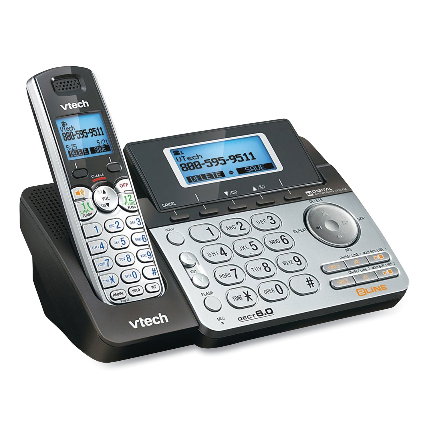 ds6151-2-two-handset-two-line-cordless-phone-with-answering-system-black-silver_vte80088300 - 3