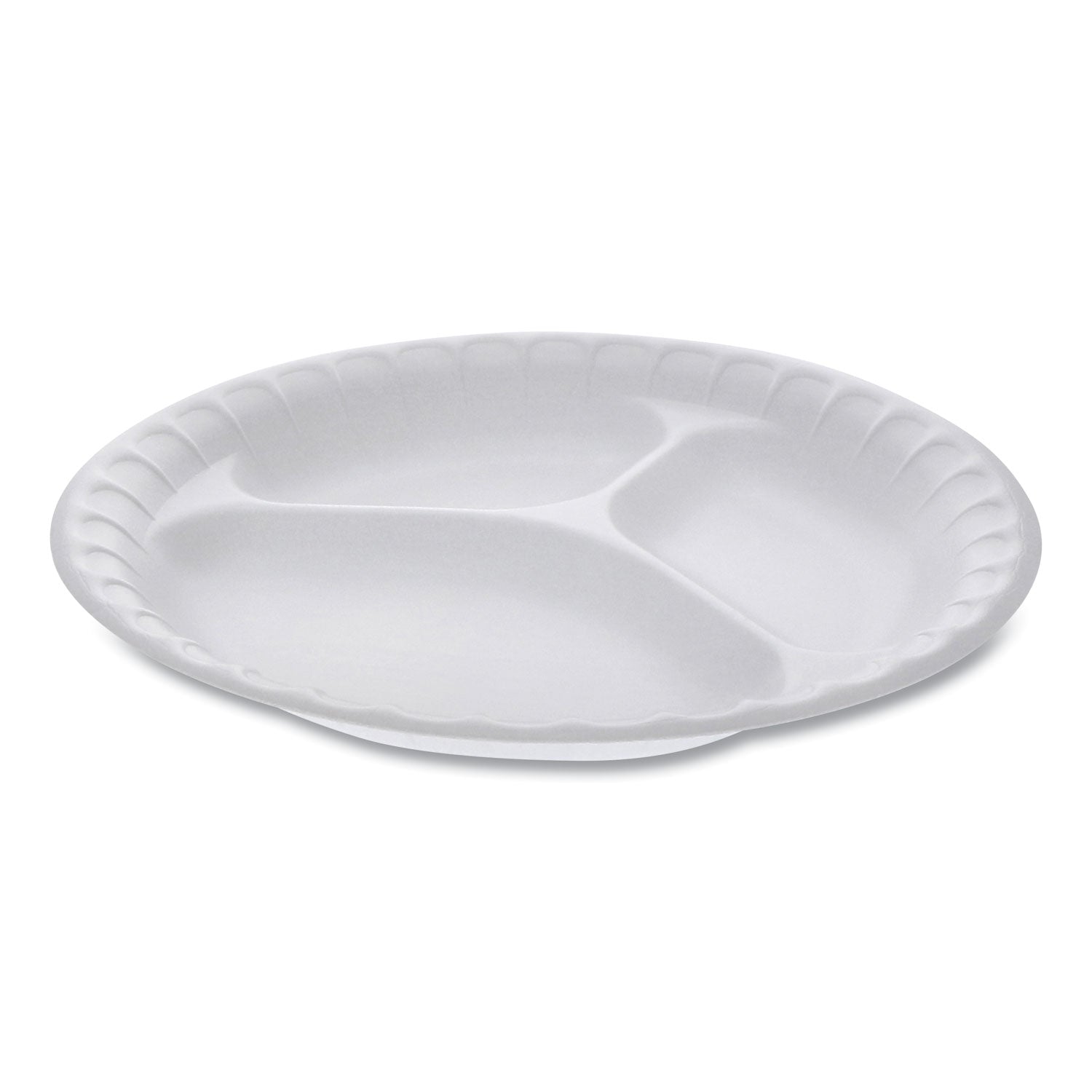 placesetter-satin-non-laminated-foam-dinnerware-3-compartment-plate-9-dia-white-500-carton_pct0th10011 - 1